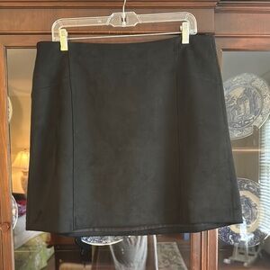 LOFT Black A-line Mini Skirt for Work